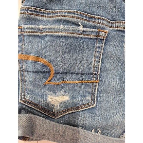 American Eagle Outfitters Super Stretch, Super Low Shortie - Distressed Size 0. - Picture 5 of 11